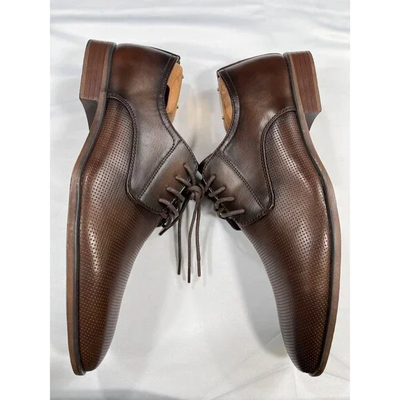 Tayno Brown Leather Oxfords SKU 7503 Size 9.5 - Picture 3 of 11